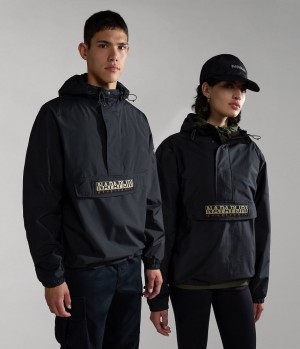 Anoraks Napapijri Freestrider Anorak Jacket Homme Noir | 3719ETJBO