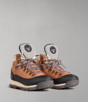 Botte Napapijri Gem City Boots Femme Moutarde | 8904CTNBP
