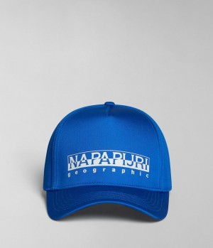 Chapeaux Napapijri Box Cap Homme Bleu | 7653KNLHG