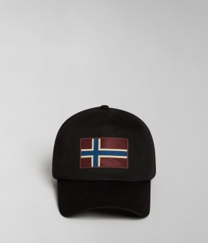 Chapeaux Napapijri Falis Cap Homme Noir | 0957RBCLM