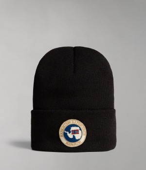 Chapeaux Napapijri Mountain Beanie Homme Noir | 2136NFJUH