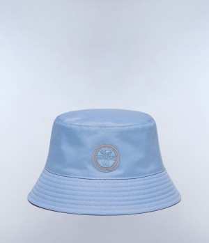 Chapeaux Napapijri Reuss Bucket Hat Homme Bleu Grise | 7560BVQOK