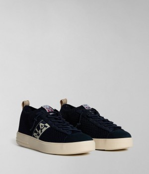 Chaussures de Sport Napapijri Bark Knit Trainers Homme Bleu Foncé | 1703LGRFD