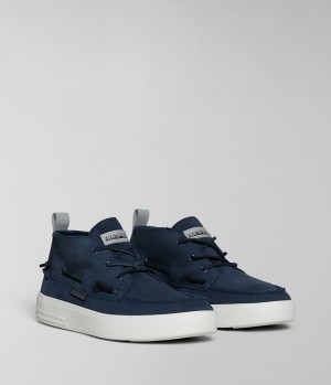 Chaussures de Sport Napapijri Bark Suede Shoes Homme Bleu Foncé | 7239PJYRO