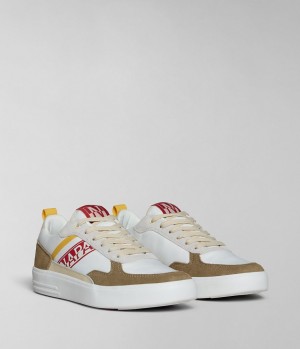 Chaussures de Sport Napapijri Bark Trainers Homme Blanche Beige | 4569OLUWN