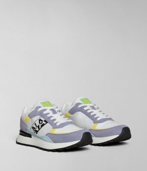 Chaussures de Sport Napapijri Carley Trainers Femme Blanche Violette | 4278RDFZC