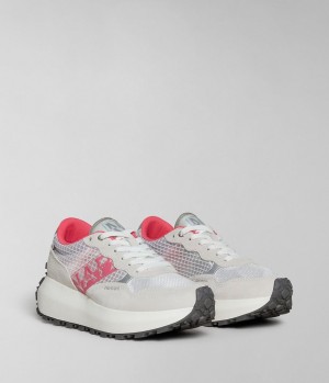 Chaussures de Sport Napapijri Katrina Mesh Trainers Femme Blanche | 5408UBAPH