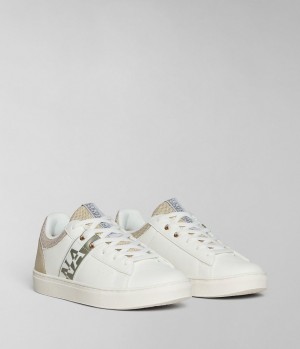 Chaussures de Sport Napapijri Willow Trainers Femme Blanche Beige | 1275FXLHD