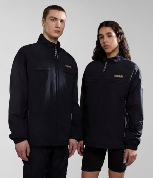 Coupe-vent Napapijri Boyd Short Jacket Femme Noir | 1570QJFYD