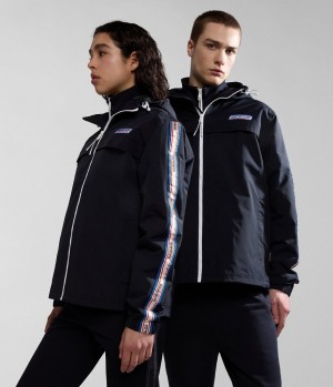 Coupe-vent Napapijri Grober Packable Jacket Femme Noir | 8063KZCFX