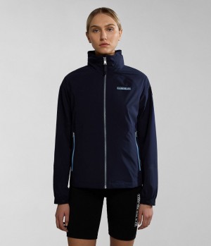 Coupe-vent Napapijri Kendall Short Jacket Femme Bleu Foncé | 1346DAZHL