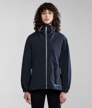 Coupe-vent Napapijri Makay Windbreaker Femme Noir | 6718WUBXR