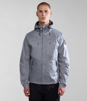 Coupe-vent Napapijri Makay Windbreaker with Dyneema Homme Grise | 6329KTRFS