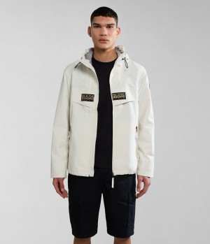 Coupe-vent Napapijri Rainforest Open Summer Jacket Homme Blanche | 3706SWNPC