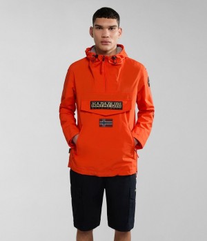 Coupe-vent Napapijri Rainforest Pocket Summer Anorak Jacket Homme Orange | 9257HCWVT