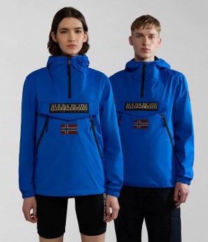 Coupe-vent Napapijri Rainforest Ripstop Anorak Jacket - Unisex Homme Bleu | 2634XGRJV