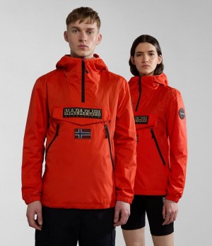 Coupe-vent Napapijri Rainforest Ripstop Anorak Jacket - Unisex Femme Orange | 4287PMZVH