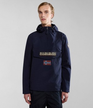 Coupe-vent Napapijri Rainforest Summer Anorak Jacket Homme Bleu Foncé | 6482MYNVT