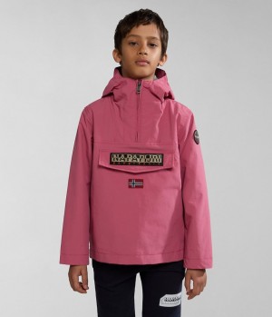 Coupe-vent Napapijri Rainforest Summer Anorak Jacket (4-16 YEARS) Enfant Rose | 7489QLAIB