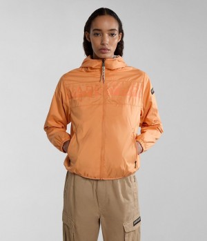 Coupe-vent Napapijri Raymi Short Jacket Femme Orange | 1803SJPOF