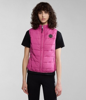Gilet Napapijri Acalmar Vest Femme Rose | 6139YNRLJ