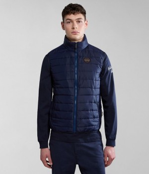 Gilet Napapijri Acalmar Vest Homme Bleu Foncé | 6354MLONE
