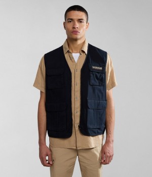 Gilet Napapijri Colden Vest Homme Noir | 5036JLXPB