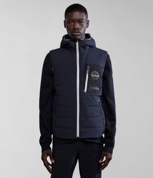 Gilet Napapijri Huron Packable Vest Homme Noir | 3264ZODUY