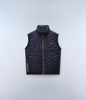 Gilet Napapijri Sarine Vest (4-16 YEARS) Enfant Bleu Foncé | 3428BCUKH
