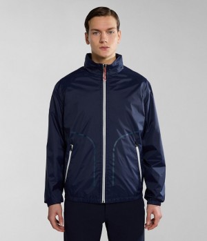 Lightweight Jackets Napapijri Cloudy Windbreaker Homme Bleu Foncé | 2587ASLUR