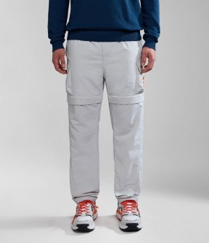 Pantalon Cargo Napapijri Circular Cargo Trousers by Moreno Ferrari Homme Grise | 0653CHREK