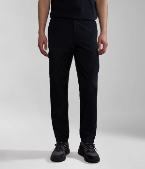 Pantalon Cargo Napapijri Faber Cargo Trousers Homme Noir | 0129GVQAJ