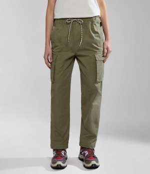 Pantalon Cargo Napapijri Faber Cargo Trousers Femme Vert | 4217FERQY