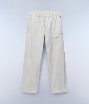 Pantalon Cargo Napapijri Murg Cargo Trousers Femme Beige Argent | 2146BHWNF