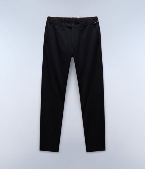 Pantalon Chino Napapijri Dease Tech Winter Chino Trousers Homme Noir | 8319WIMLC