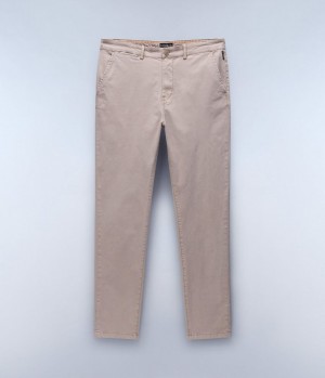 Pantalon Chino Napapijri Puyo All-Seasons Chino Trousers Homme Beige | 3462LFJEX