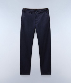 Pantalon Chino Napapijri Puyo All-Seasons Chino Trousers Homme Bleu Foncé | 8210STZFW