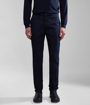 Pantalon Chino Napapijri Puyo Summer Chino Trousers Homme Bleu Foncé | 2609OGPIC