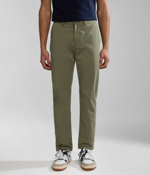Pantalon Chino Napapijri Puyo Summer Chino Trousers Homme Vert | 4538DEQLZ