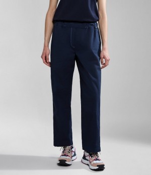 Pantalon Jogger Napapijri Aberdeen Trousers Femme Bleu Foncé | 9642PHAUO