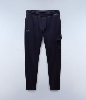 Pantalon Jogger Napapijri Badge Cargo Joggers Homme Bleu Foncé | 9057KTJLN