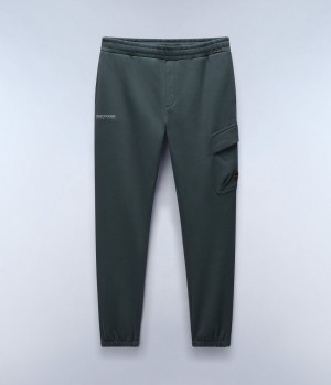 Pantalon Jogger Napapijri Badge Cargo Joggers Homme Vert | 3219EGYTU