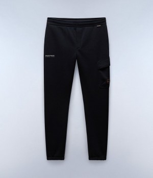 Pantalon Jogger Napapijri Badge Cargo Joggers Homme Noir | 7523GKXMH