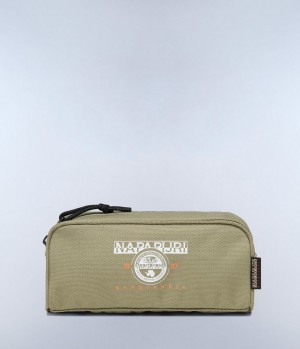 Petits Portefeuilles Napapijri Boussine Pencil Case Homme Vert | 9410ODMLZ