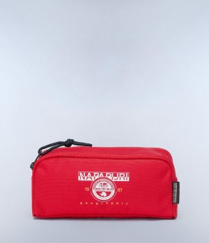 Petits Portefeuilles Napapijri Boussine Pencil Case Homme Rouge | 3198JONWU