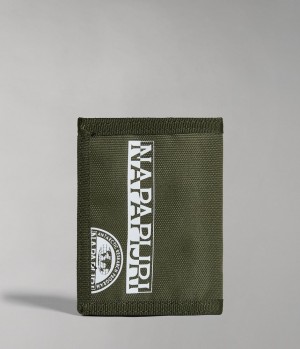 Petits Portefeuilles Napapijri Happy Wallet Enfant Kaki Vert | 3412TKIMF