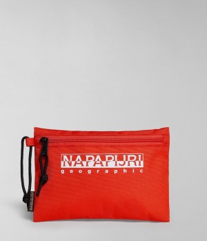 Petits Portefeuilles Napapijri Hornby Pencil Case Homme Orange | 3570DREJB