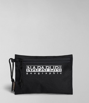 Petits Portefeuilles Napapijri Hornby Pencil Case Femme Noir | 7143VIDTW