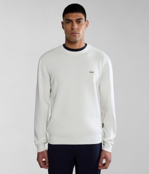 Pulls Napapijri Barensee Jumper Homme Blanche | 9576MSEGU