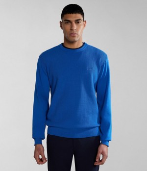 Pulls Napapijri Barensee Jumper Homme Bleu | 0649SZFQD